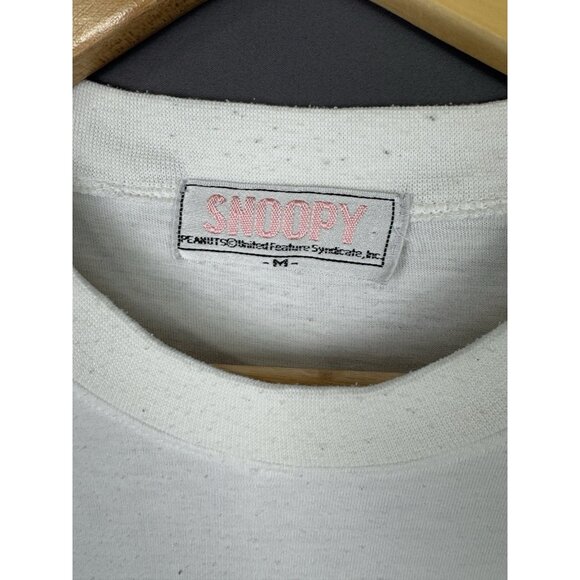 Rare True Vintage Snoopy Joe Cool Peanuts Art TV Cartoon Show White Tee Promo - Picture 9 of 11